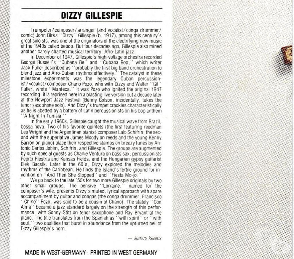 CDs Hauts-de-Seine Antony - 92160 - Photos Vivastreet CD Dizzy Gillespie - Collection Compact Jazz