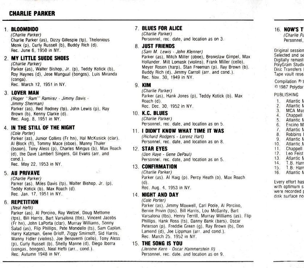 CDs Hauts-de-Seine Antony - 92160 - Photos Vivastreet CD Charlie Parker Collection Compact Jazz