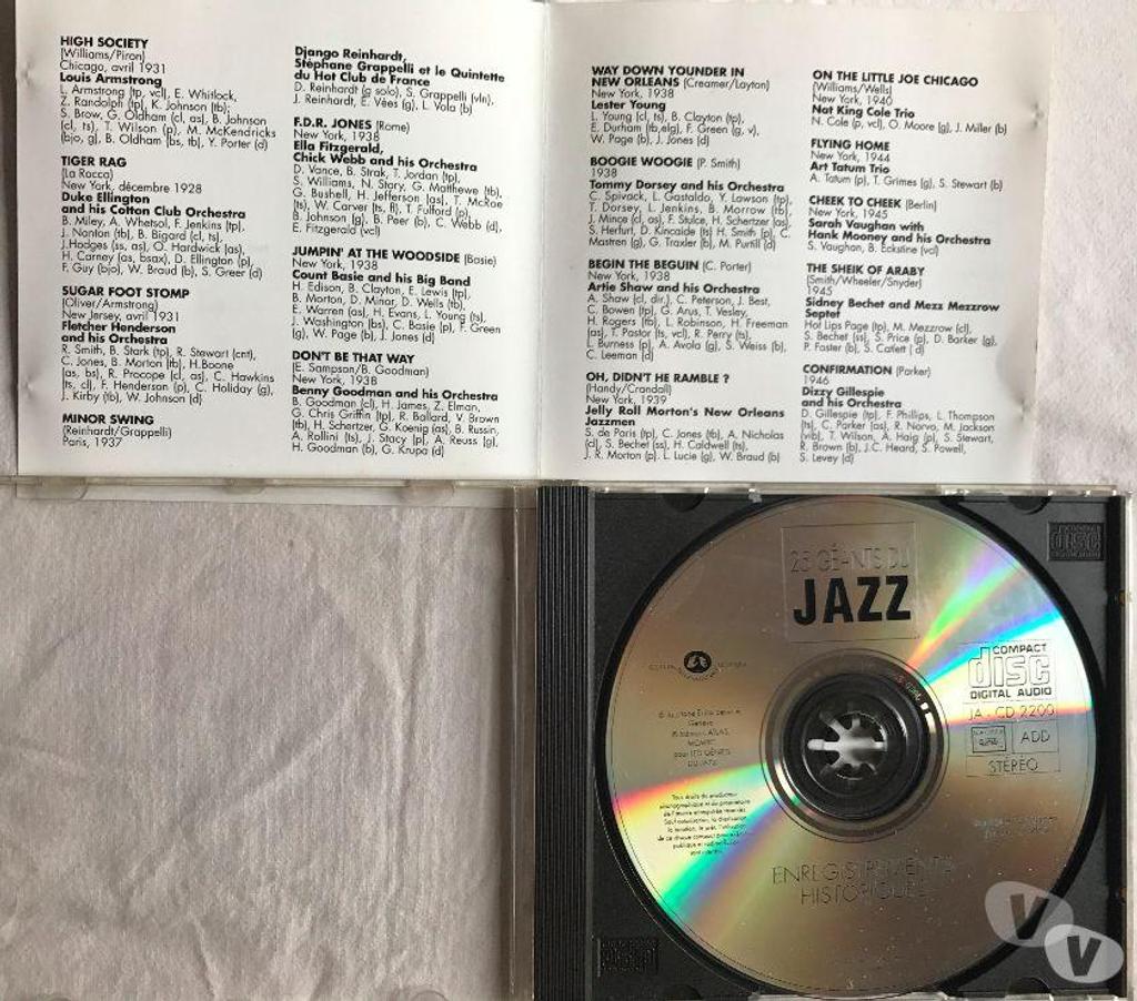 CDs Hauts-de-Seine Antony - 92160 - Photos Vivastreet CD 25 Géants Du Jazz: Enregistrements Historiques