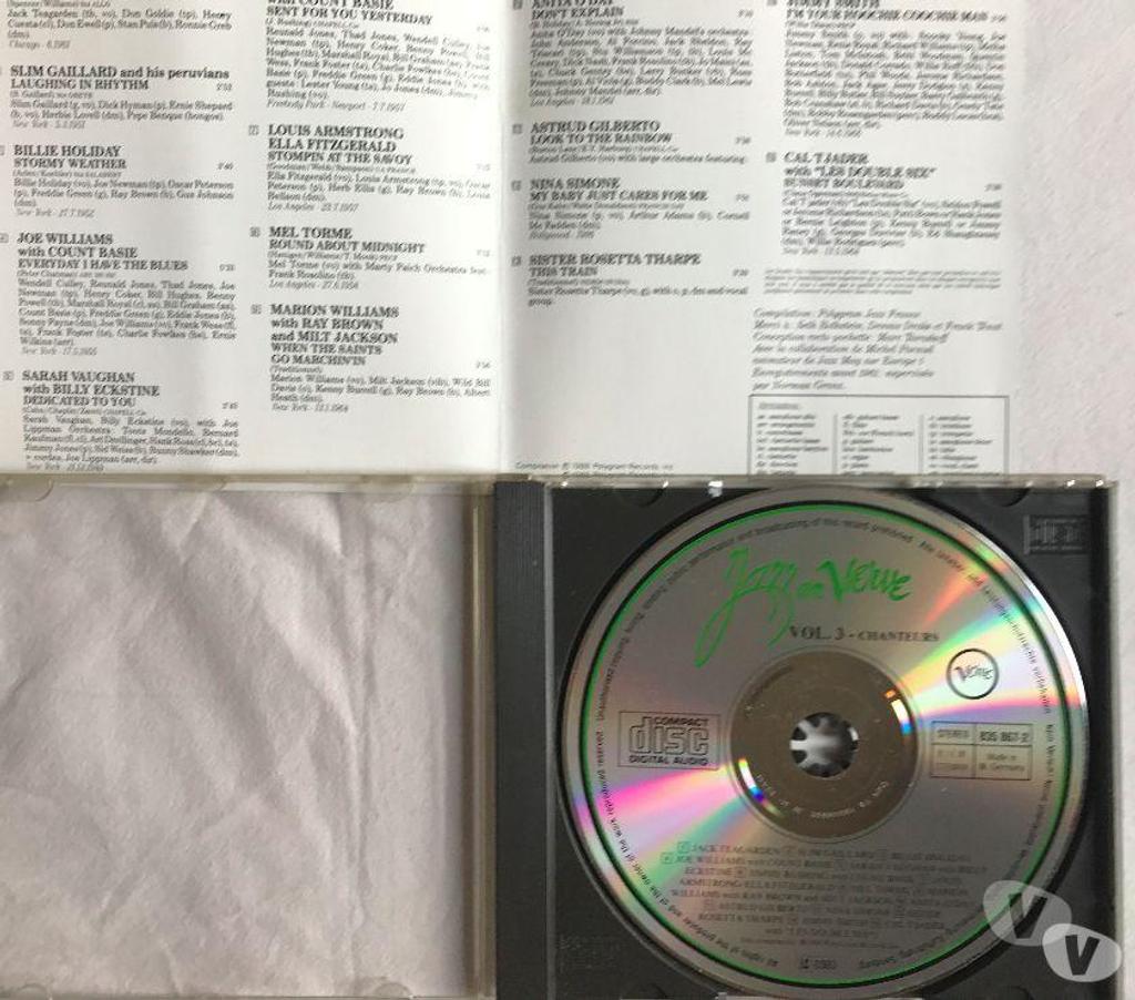 CDs Hauts-de-Seine Antony - 92160 - Photos Vivastreet CD Jazz En Verve Vol. 3 - Chanteurs