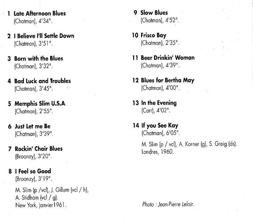 CDs Hauts-de-Seine Antony - 92160 - Photos Vivastreet CD Memphis Slim Beer Drinkin' Woman - Les Génies Du Blues