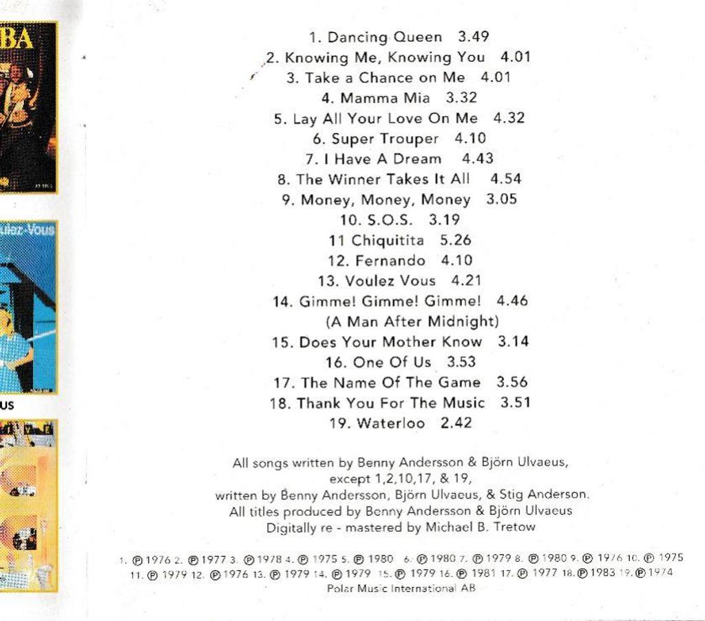CDs Hauts-de-Seine Antony - 92160 - Photos Vivastreet CD ABBA Gold - Greatest Hits