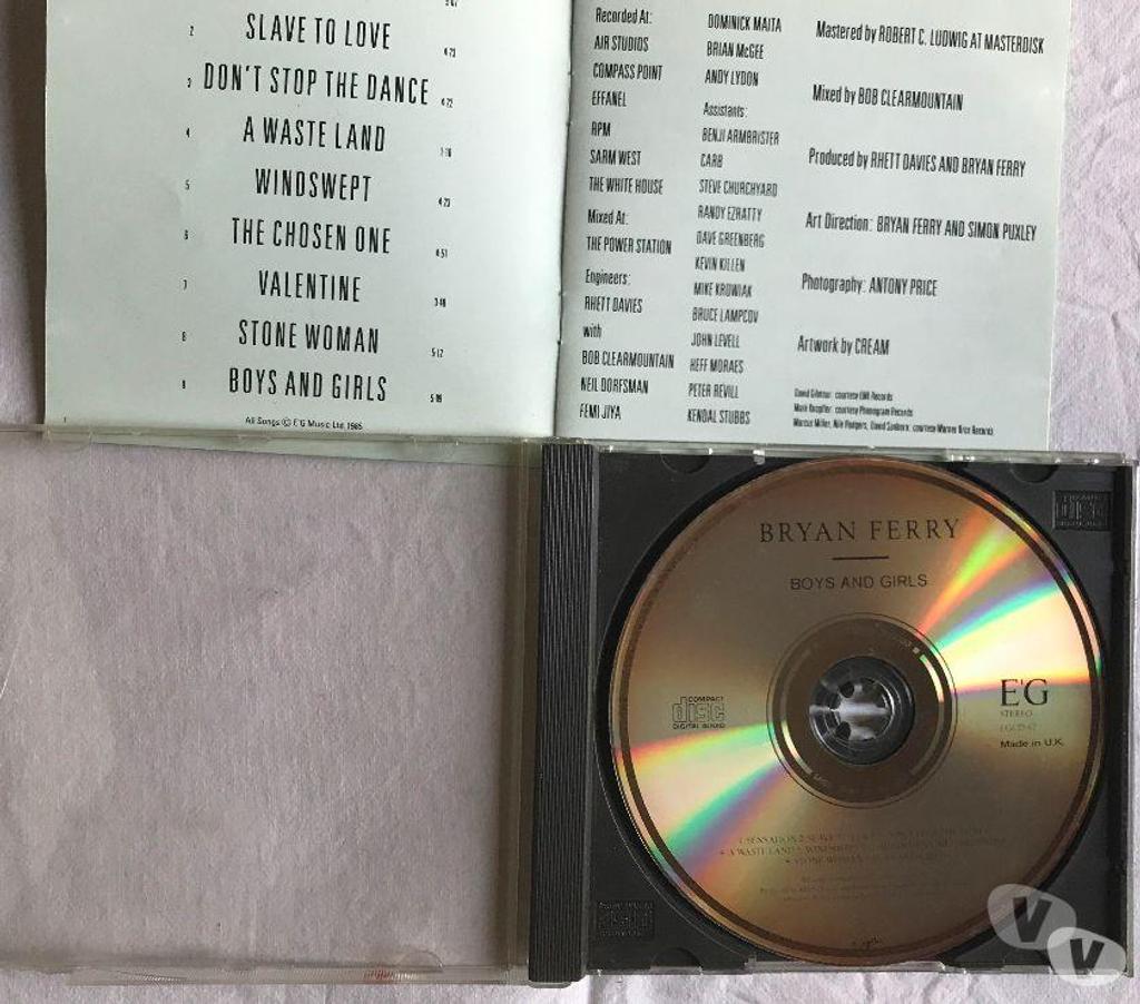 CDs Hauts-de-Seine Antony - 92160 - Photos Vivastreet CD Bryan Ferry - Boys And Girls