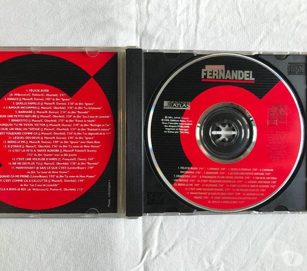 CDs Hauts-de-Seine Antony - 92160 - Photos Vivastreet CD Inoubliable Fernandel - Ses Meilleures Chansons