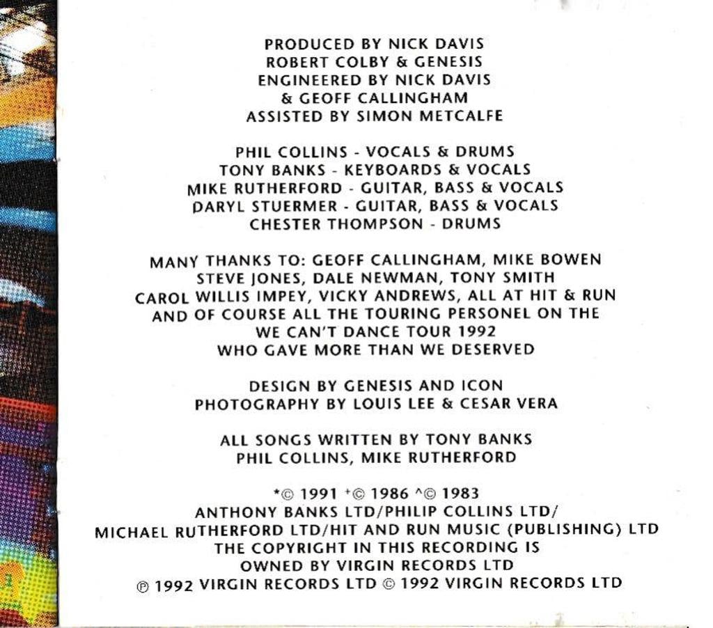 CDs Hauts-de-Seine Antony - 92160 - Photos Vivastreet CD Genesis The Way We Walk (Volume One: The Shorts) Live