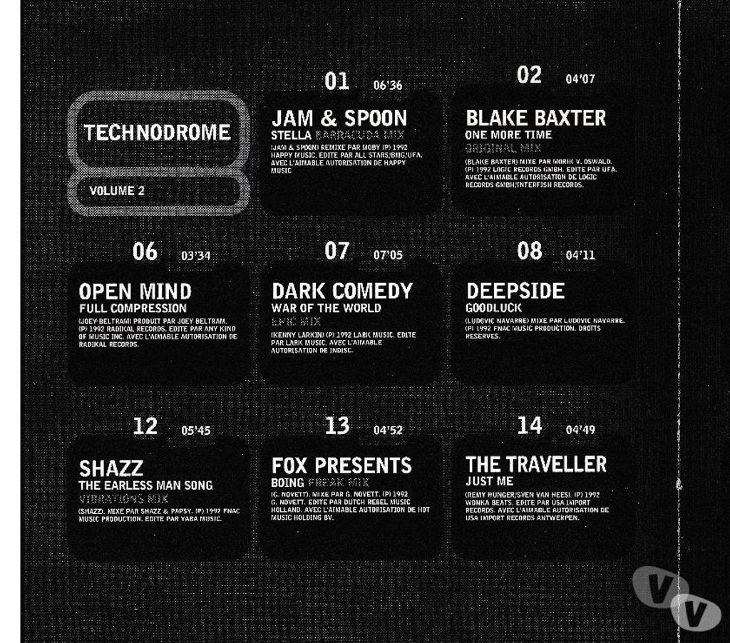 CDs Hauts-de-Seine Antony - 92160 - Photos Vivastreet CD Technodrome - Volume 2