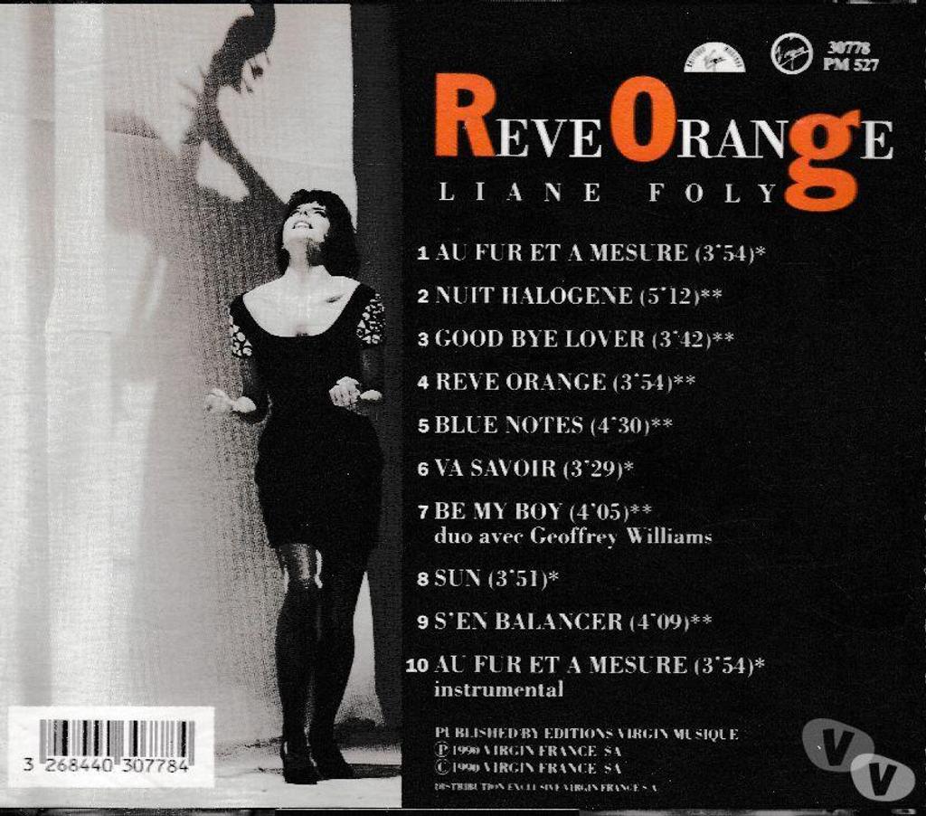 CDs Hauts-de-Seine Antony - 92160 - Photos Vivastreet CD Liane Foly - Reve Orange