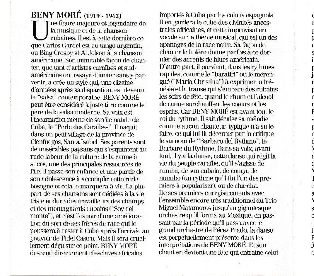 CDs Hauts-de-Seine Antony - 92160 - Photos Vivastreet CD Beny Moré - Caricias Cubana