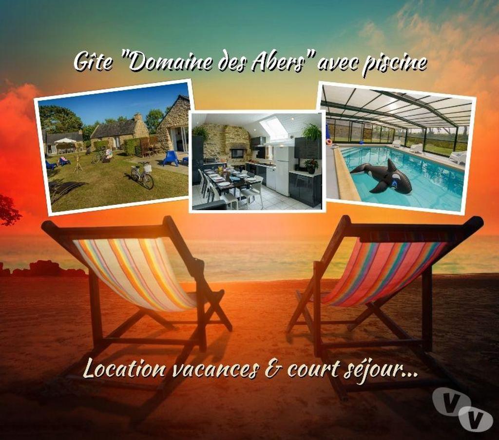 location saisonniere Finistère St Pabu - 29830 - Photos Vivastreet Gîte de Charme*** avec Piscine chauffée.