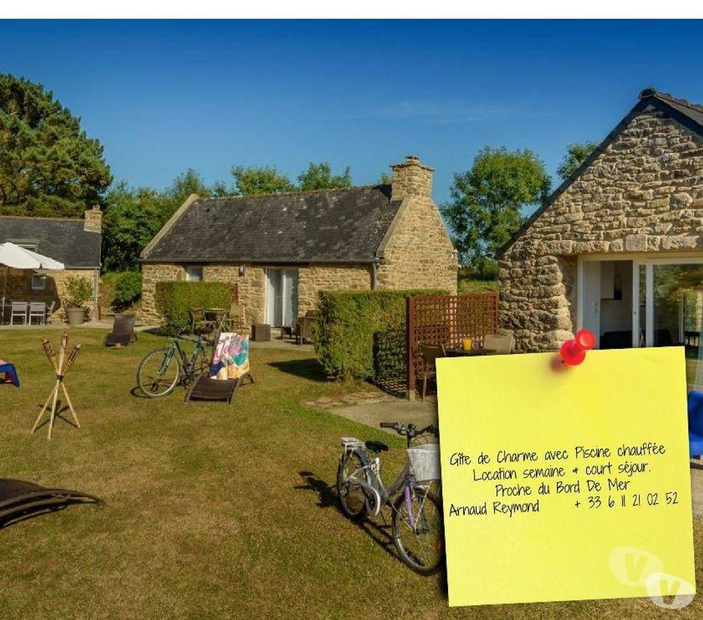 location saisonniere Finistère St Pabu - 29830 - Photos Vivastreet Gîte de Charme*** avec Piscine chauffée.