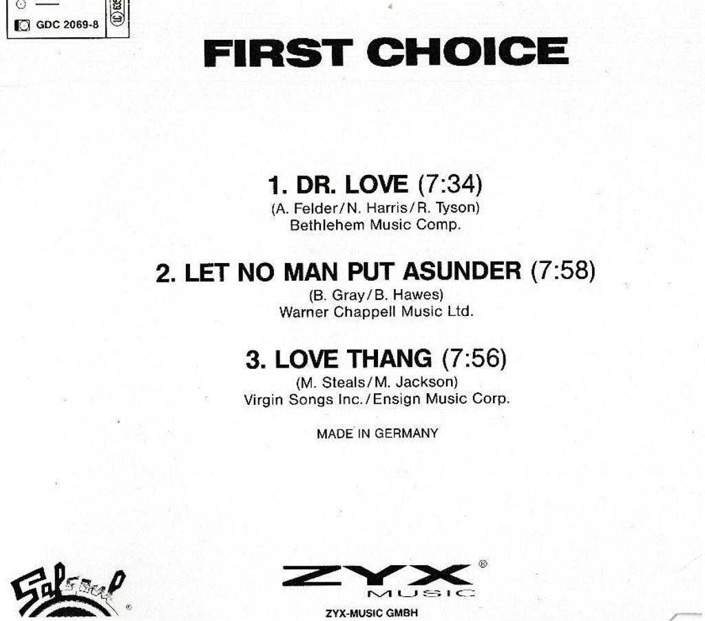 CDs Hauts-de-Seine Antony - 92160 - Photos Vivastreet CD First Choice - Dr. Love
