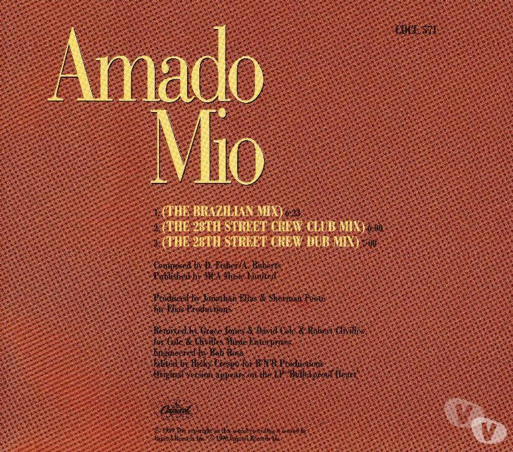 CDs Hauts-de-Seine Antony - 92160 - Photos Vivastreet CD Grace Jones - Amado Mio
