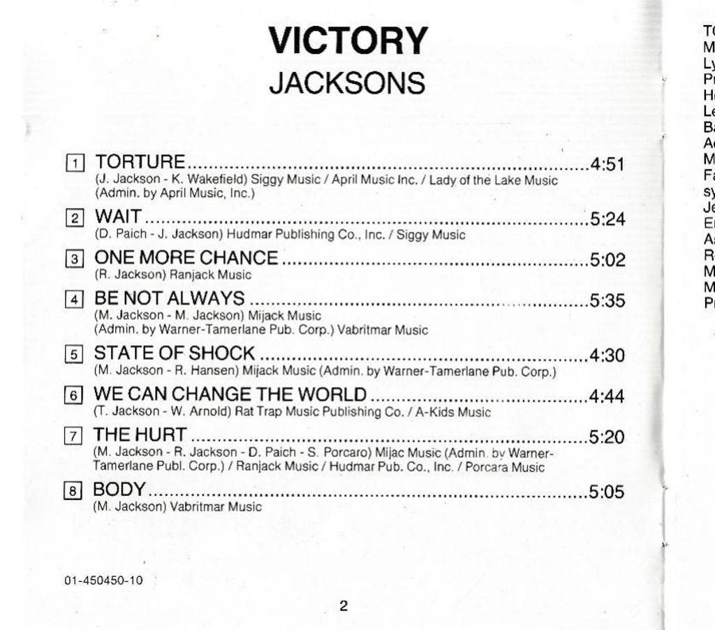 CDs Hauts-de-Seine Antony - 92160 - Photos Vivastreet CD Jacksons - Victory