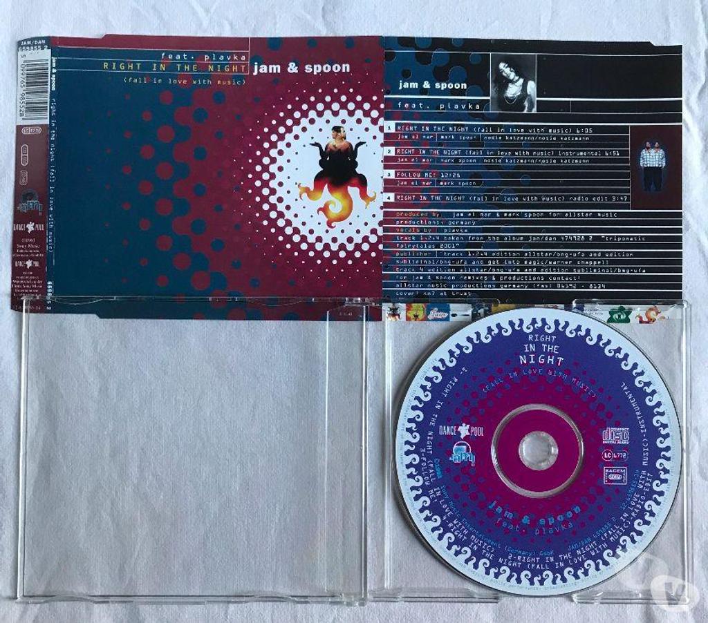 CDs Hauts-de-Seine Antony - 92160 - Photos Vivastreet CD Jam & Spoon Plavka Right In The Night (Fall In Love With