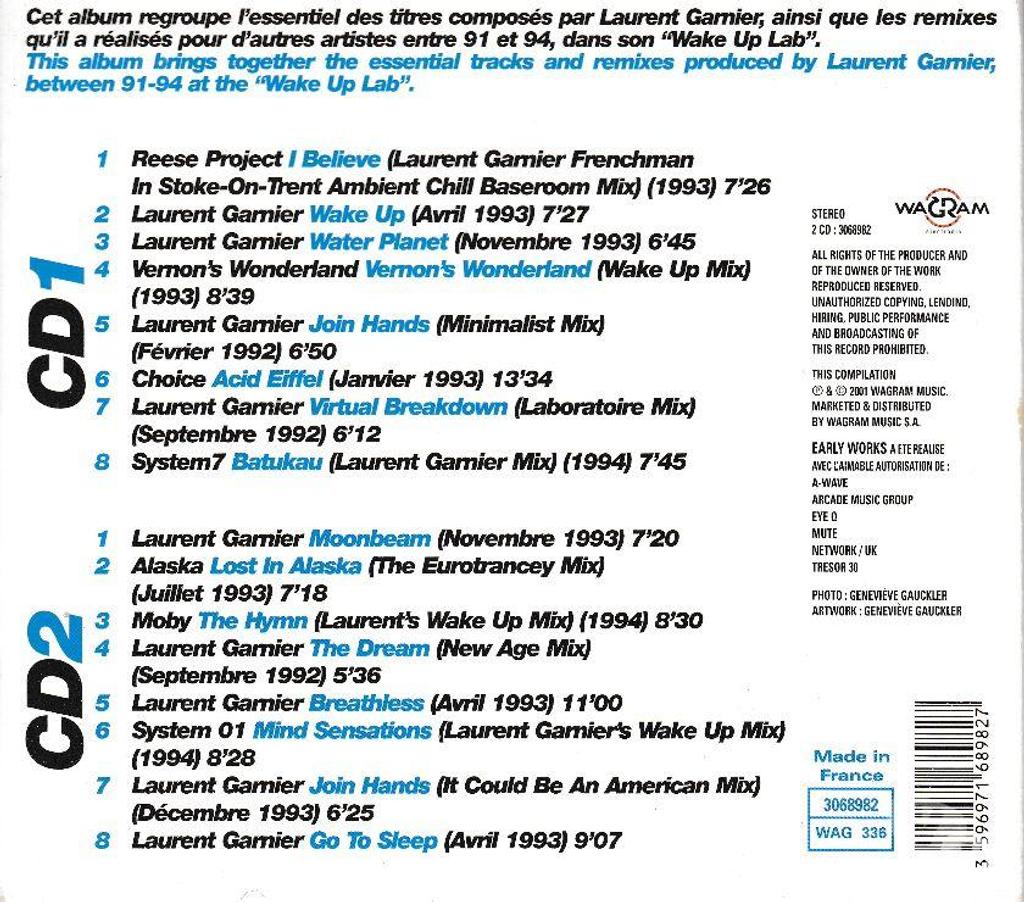 CDs Hauts-de-Seine Antony - 92160 - Photos Vivastreet CD Laurent Garnier - Early Works (Digipak)