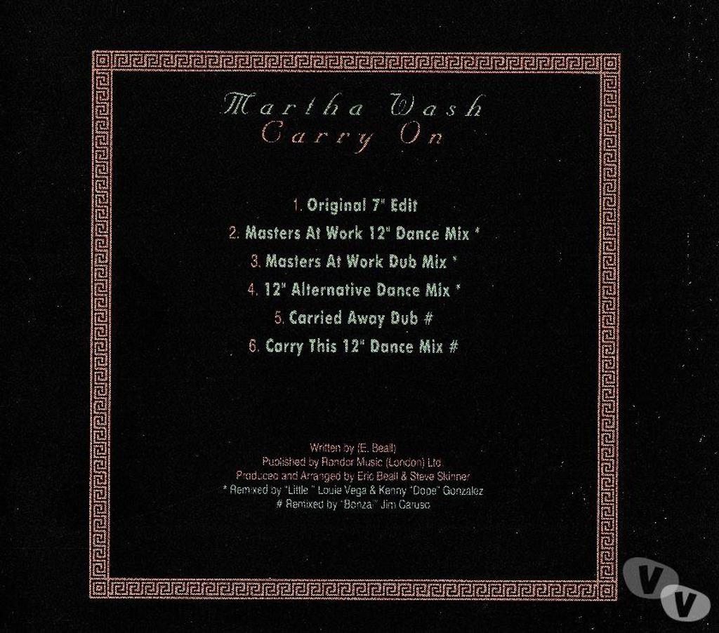 CDs Hauts-de-Seine Antony - 92160 - Photos Vivastreet CD Martha Wash - Carry On