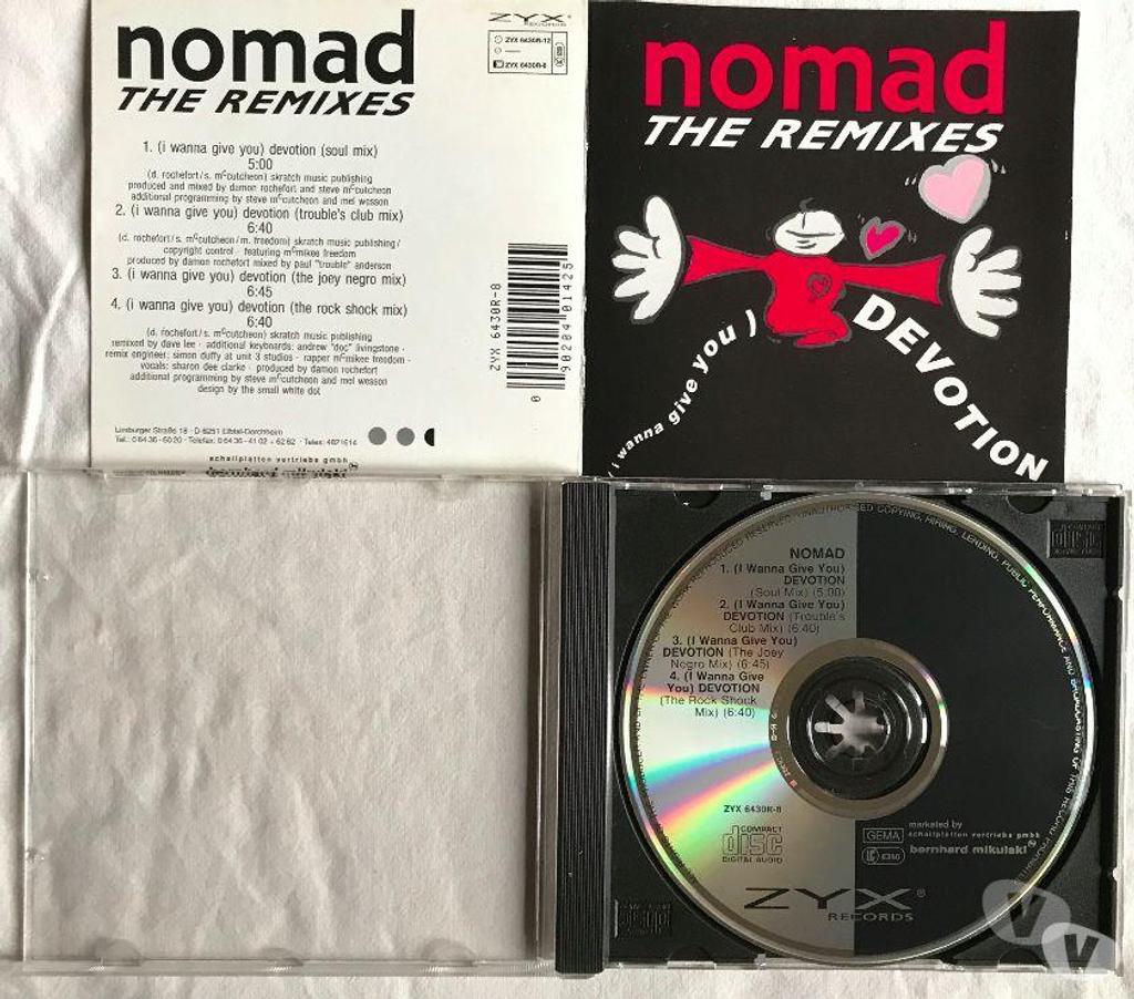 CDs Hauts-de-Seine Antony - 92160 - Photos Vivastreet CD Nomad - (I Wanna Give You) Devotion (The Remixes)