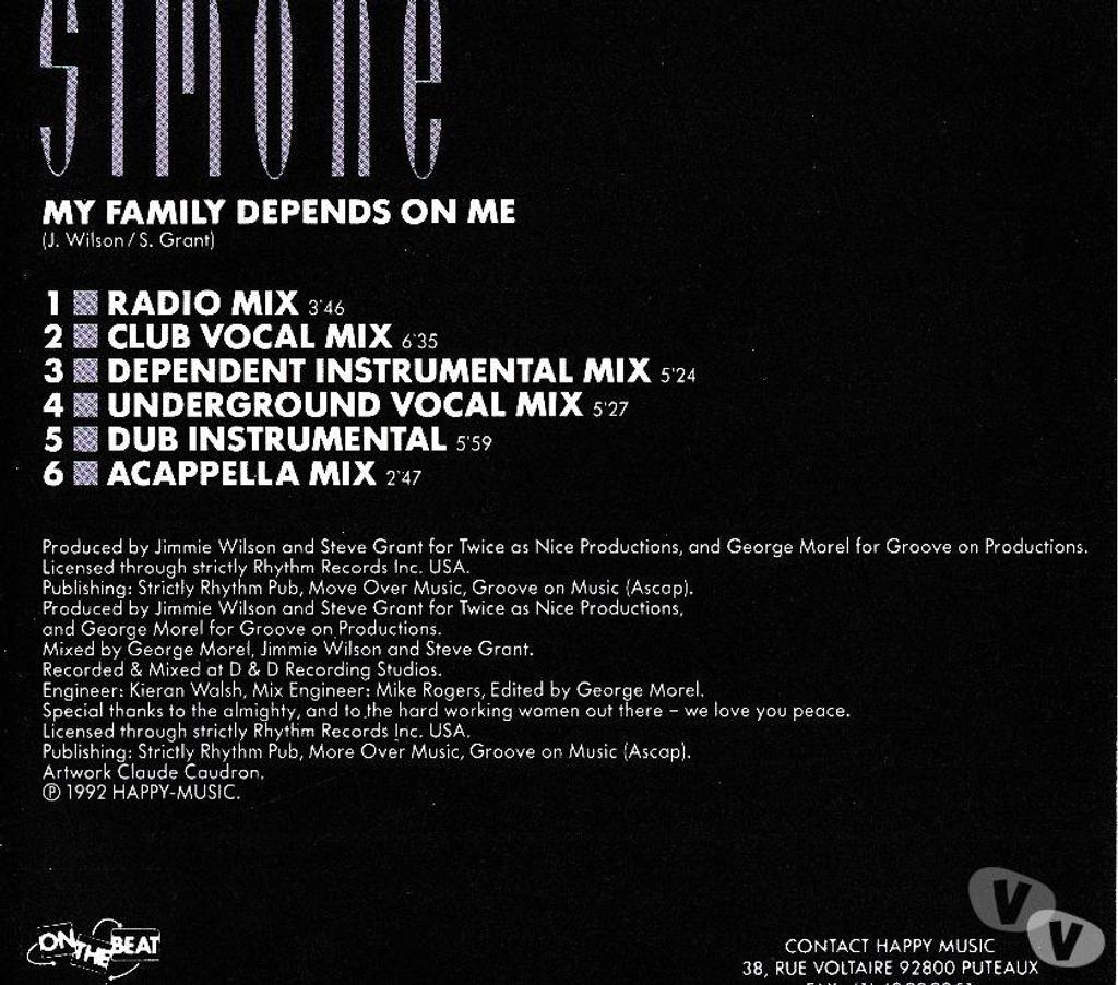 CDs Hauts-de-Seine Antony - 92160 - Photos Vivastreet CD Simone - My Family Depends On Me