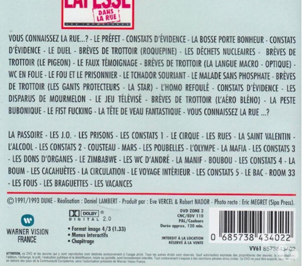 DVD occasion Hauts-de-Seine Antony - 92160 - Photos Vivastreet DVD Lafesse Dans La Rue -Les Impostures + C’est Pas Possible
