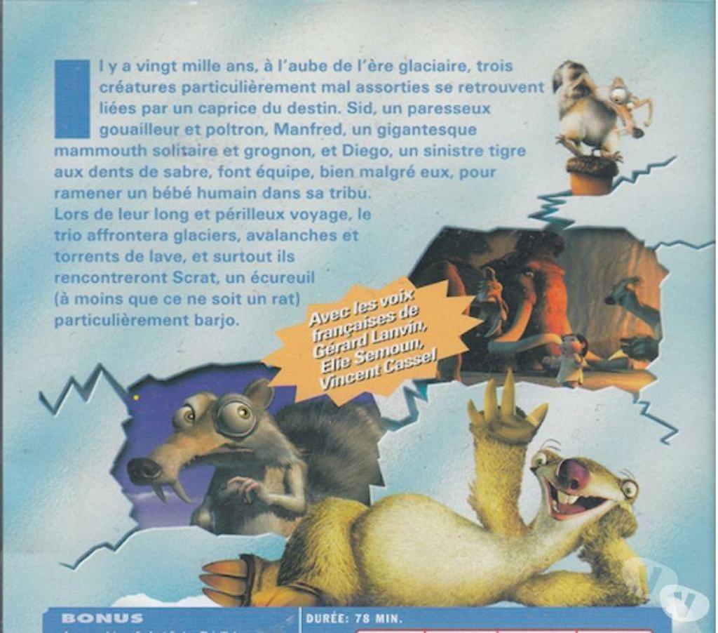 DVD occasion Hauts-de-Seine Antony - 92160 - Photos Vivastreet DVD L'Age De Glace
