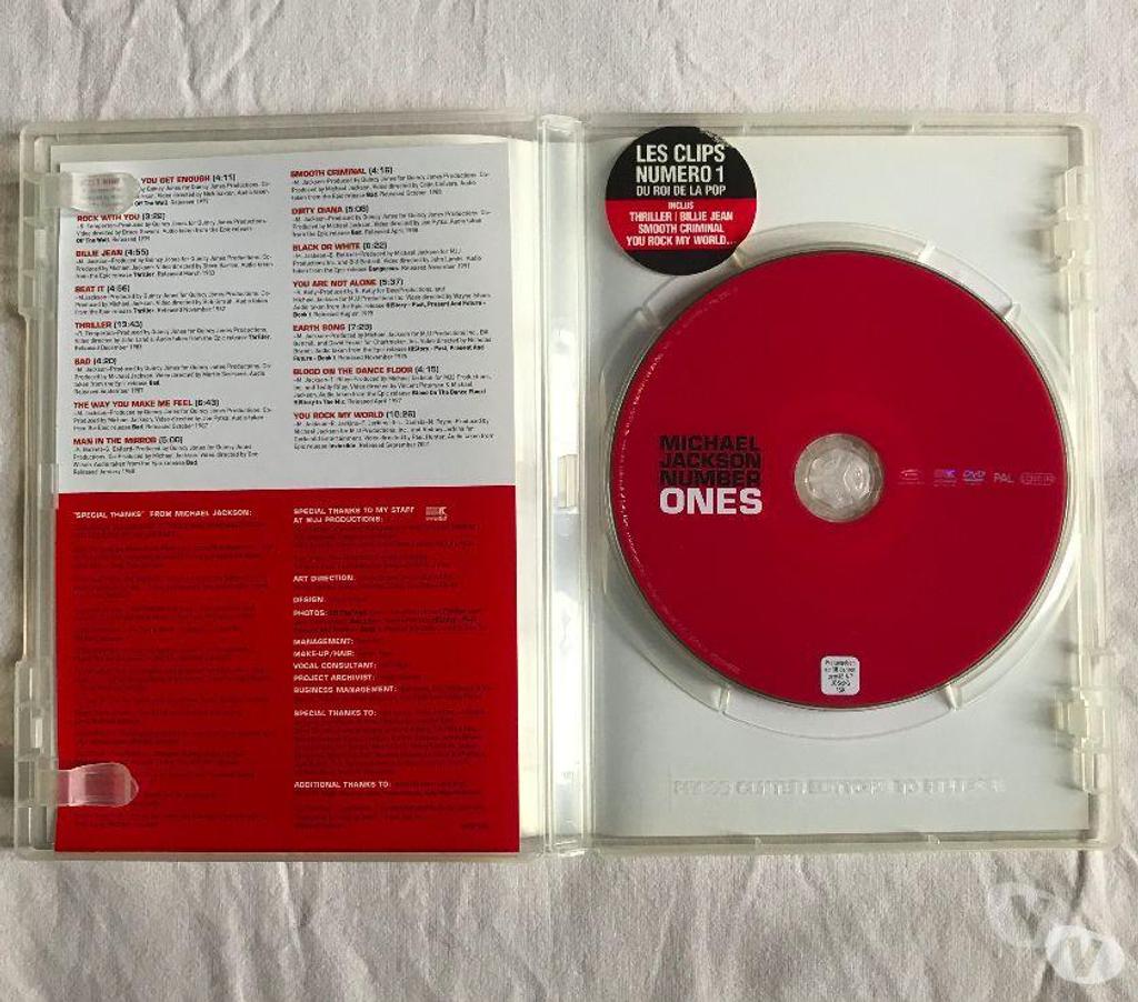 DVD occasion Hauts-de-Seine Antony - 92160 - Photos Vivastreet DVD Michael Jackson - Number Ones