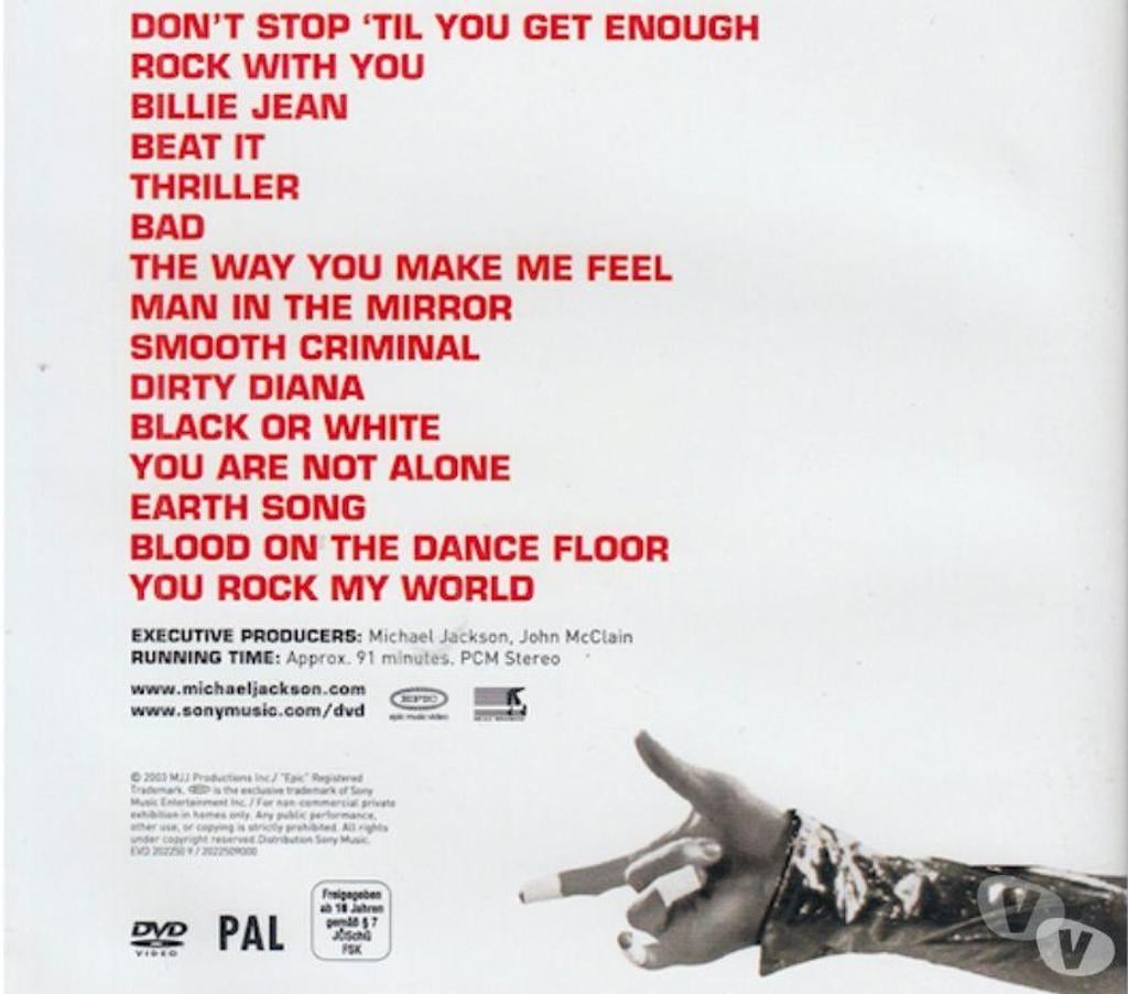 DVD occasion Hauts-de-Seine Antony - 92160 - Photos Vivastreet DVD Michael Jackson - Number Ones