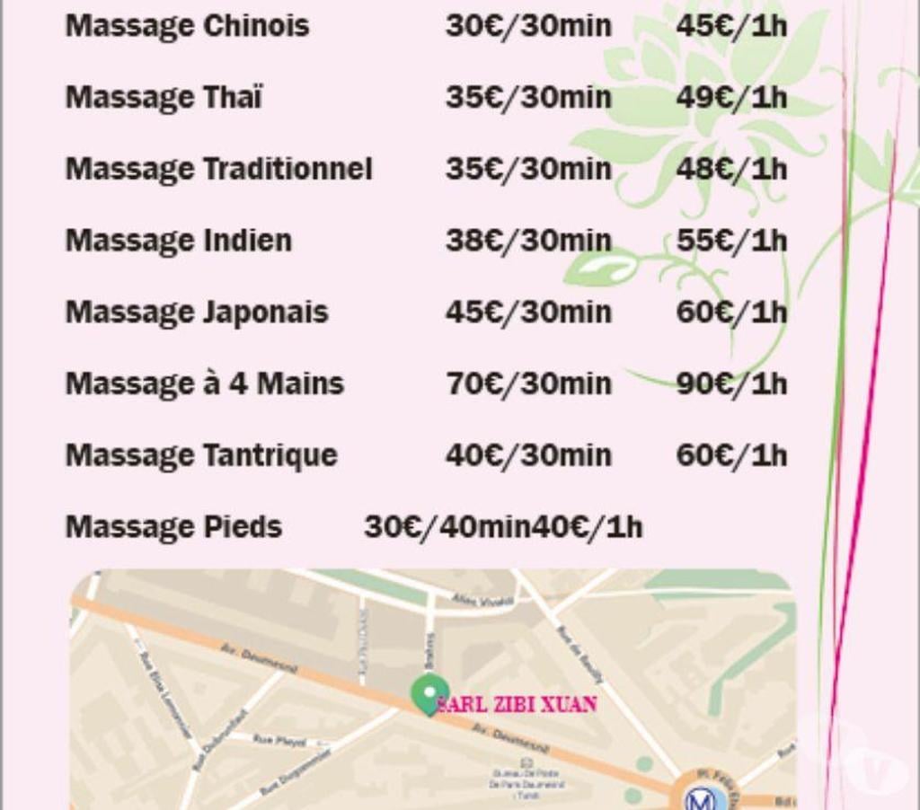 Massages Paris Paris 12ème ardt - 75012 - Photos Vivastreet MASSAGE DE BIEN ETRE