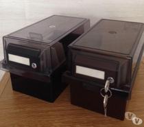 Lot de 2 boîtes de rangement disquettes