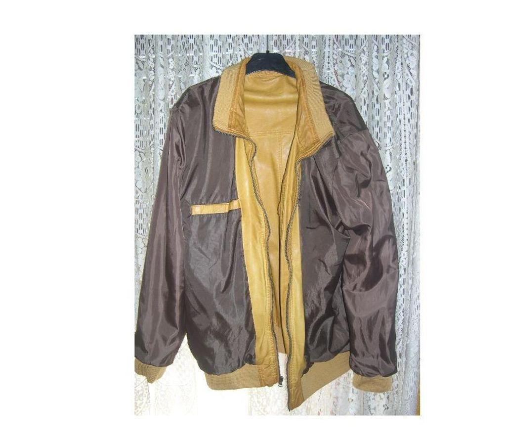 Vêtements occasion Bouches-du-Rhône Aix en Provence - Photos Vivastreet BLOUSON VESTE 100% CUIRE JAUNE MARRON ANGELO LITRICO 2XL