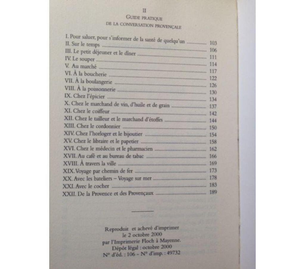 Livres occasion Seine-et-Marne Meaux - 77100 - Photos Vivastreet GRAMMAIRE PROVENCALE suivie d'un guide de conversation