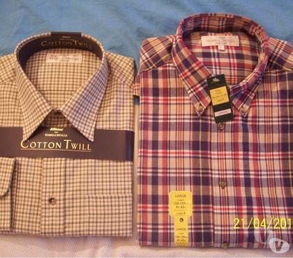 Vêtements occasion Issy les Moulineaux Hauts-de-Seine - Photos Vivastreet LOT DE 2 CHEMISES MARK ET SPENCER GRANDES TAILLES