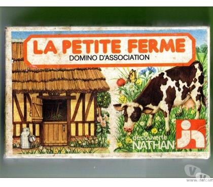 Jeux jouets occasion Le Kremlin Bicetre Val-de-Marne - Photos Vivastreet Domino d'association-La petite ferme-Nathan 1980