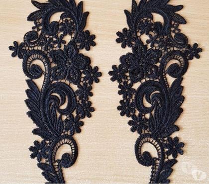 Décoration - art Carnon Hérault - Photos Vivastreet 2 pièces de broderie noir 25x10 cm