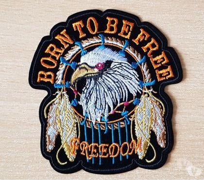 Collections Carnon Hérault - Photos Vivastreet Ecusson biker motard tête d'aigle born to be free freedom