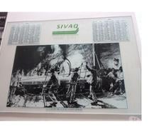 Plaque verre (sous main ?) collector avec calendrier 1994