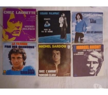 Collections Le Kremlin Bicetre Val-de-Marne - Photos Vivastreet Vinyles 45t Delpech-Palaprat-Lenorman-Sardou-Amont