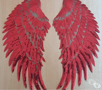 Décoration - art Carnon Hérault - Photos Vivastreet ecusson paire d'ailes rouges 33x17 cm thermocollant