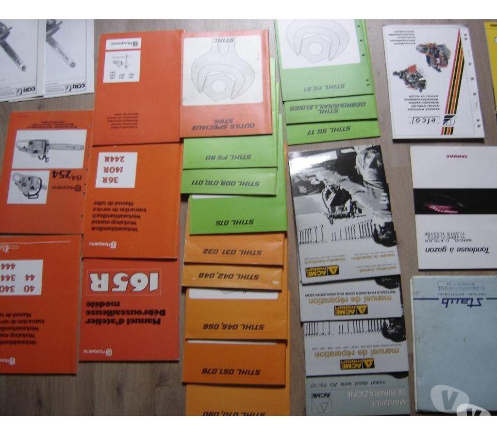 Livres occasion Côte-d'Or Dijon - 21000 - Photos Vivastreet manuels ateliers forêt jardin motoculture tronçonneuse etc..