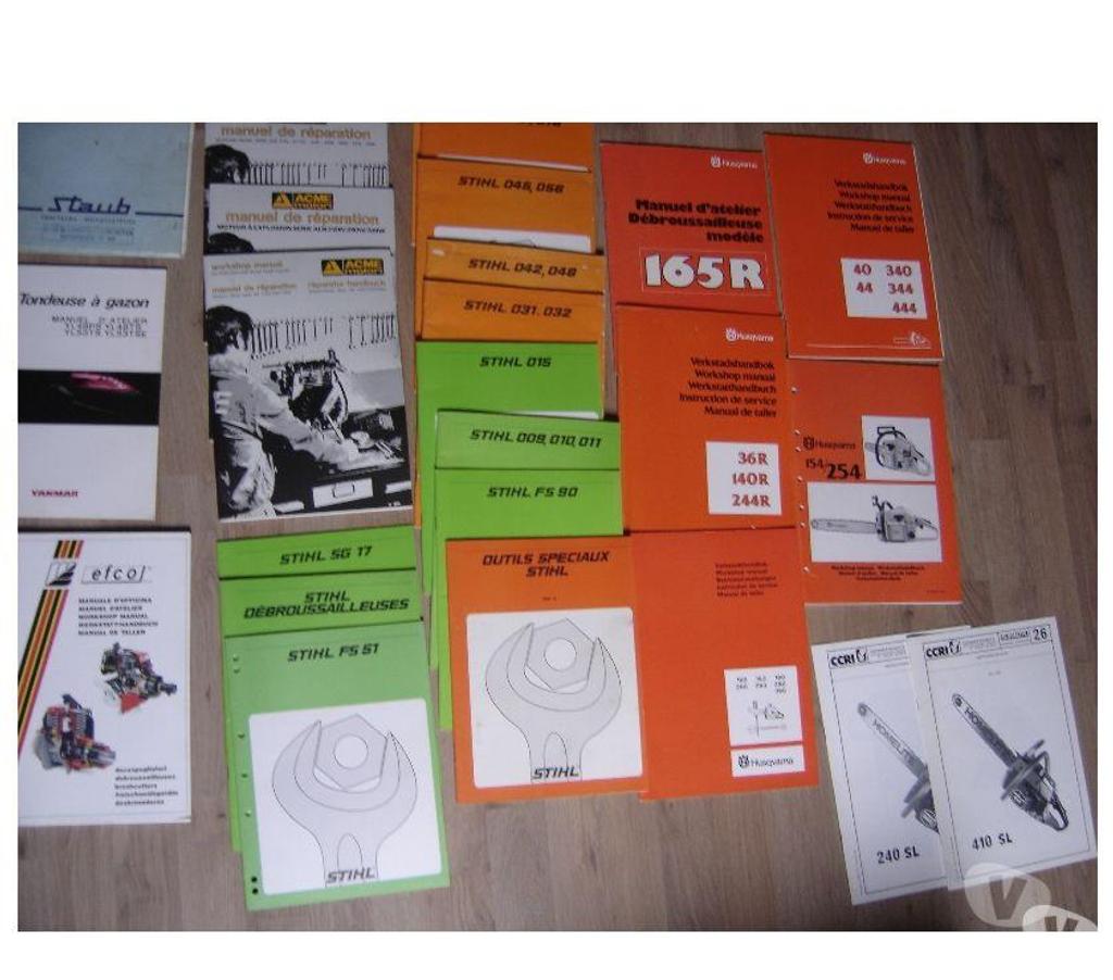 Livres occasion Côte-d'Or Dijon - 21000 - Photos Vivastreet manuels ateliers forêt jardin motoculture tronçonneuse etc..