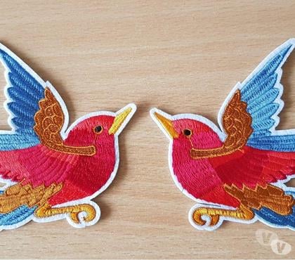 Accessoires & Bagagerie Carnon Hérault - Photos Vivastreet ecusson brodé paire d'oiseaux 11x11 cm thermocollant