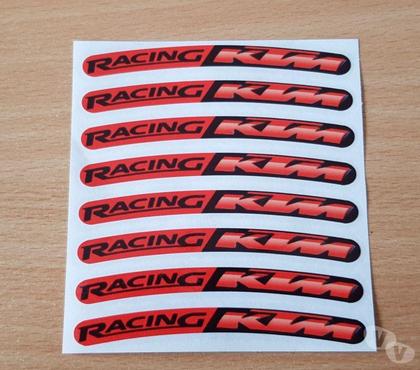 Pièces et services moto Carnon Hérault - Photos Vivastreet autocollant sticker x 8 ktm racing 10x1 cm