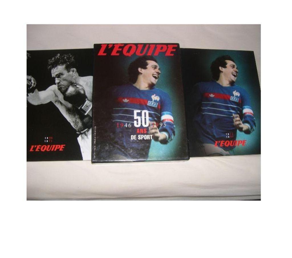 Collection Bouches-du-Rhône Aix en Provence - Photos Vivastreet L'EQUIPE 50 ANS DE SPORT COFFRET DEUX VOLUMES 1946 1995 