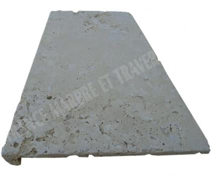 Photos Vivastreet Travertin Beige Clair Nez de Marche 30x60 3 Droit EN STOCK