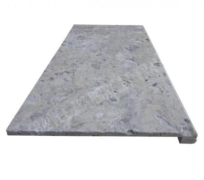 Photos Vivastreet Travertin Silver Nez de Marche 30x60 3 cm Arrondi EN STOCK