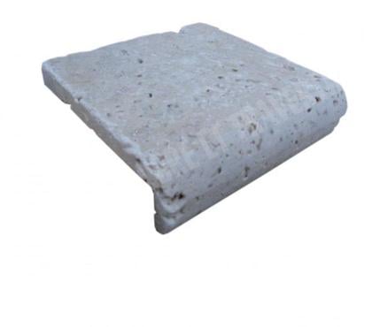 Photos Vivastreet Travertin Classique Nez de Marche 10x10 3 Arrondi EN STOCK