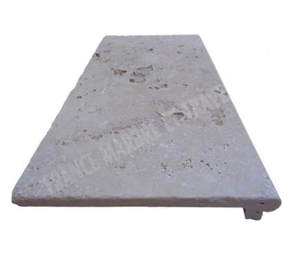 Photos Vivastreet Travertin Classique Nez de Marche 20x40 3 cm Ogee EN STOCK