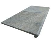 Travertin Silver Nez de Marche 30x30 3 cm Arrondi EN STOCK