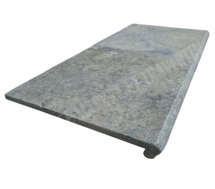 Bricolage - Jardin - Outillage Valreas Vaucluse - Photos Vivastreet Travertin Silver Nez de Marche 30x30 3 cm Arrondi EN STOCK