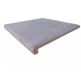 Travertin Beige Clair Nez de Marche 30x30 3 Arrondi En Stock