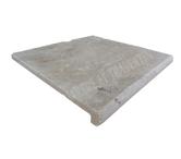 Travertin beige Nez de Marche 30x30 3 Arrondi EN STOCK